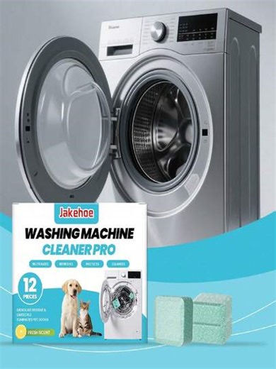 Washing Machine Cleaning Tablets, Deep Clean Drum And Pulsator Washing Machines, Remove Limescale Residue And Odor, Quick Foaming, Long-Lasting Freshness, Lemon Scented. Washing Machine Cleaner, Laundry Detergent, Descaler, Deodorizer, Freshening Tablets, Front Load Washer Cleaner, Top Load Washer Cleaner, Laundry Equipment, Lemon Fresh, Long-Lasting Freshness. | SHEIN