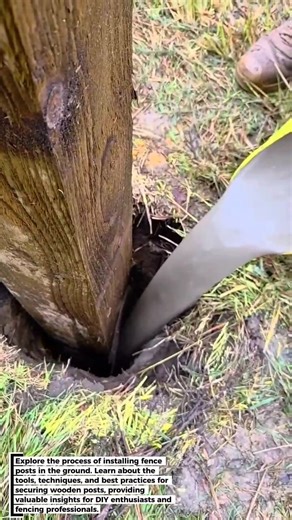 Fence Post Installation: Securing Wooden Posts in the Ground