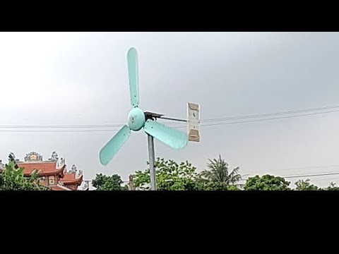 Live stream of a homemade corn mill and wind turbine.