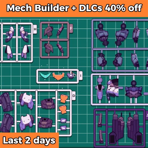 📢Last 2 days: Mech Builder 2D and all DLCs 40% off ▶️Steam game: Mech Builder #gunpla #gundam #gunplabuilder #robot #mecha #mobilesuit #mobilesuitgundam #plasticmodel #modelkit #scalemodel #plamodel | gundariumgrade