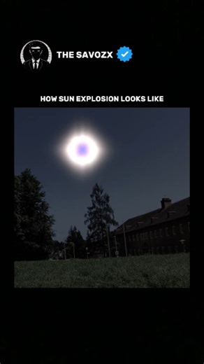The Savozx | How sun explosion looks like is more powerful than you can imagine — a massive burst of energy that shows the true strength of our star.... | Instagram