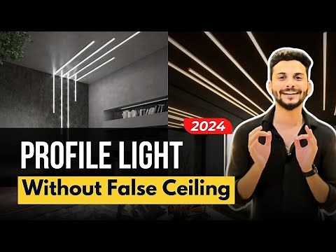 Profile light in ceiling without false ceiling - SAVE MONEY & TIME | Houme India
