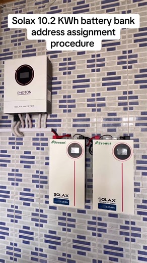 Solax 10.2 KWh Lithium Battery Bank Setup Guide