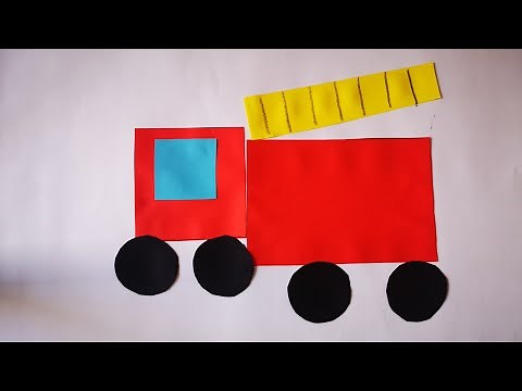 Fire truck craft with shapes