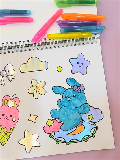 Color, peel, then stick 'em! ✨🖍️ These coloring sticker books come with highlighters for coloring each sticker; once customized, they can be placed anywhere to add a personal touch to your craft projects, journal pages, and workspace. Find these in select National Book Store branches nationwide and online stores. Get FREE Sulit Coins Cashback every time you shop with Laking National. 🪙 #StickerBook #CreateTogether #NationalBookStore