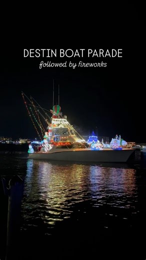 HarborWalk Village on Instagram: "Join us at Harborwalk Village tonight for the annual Destin Lighted Boat Parade! 🛥️ This is an annual fundraiser for the @destinhistory & Fishing Museum and is a highlight of our holiday season. The route starts at 6pm at @harbordocks and the boats will continue all the way down past Harborwalk and towards the Destin Bridge. After the last boat, we will cap the evening with a fireworks show over the Harbor, sponsored by Harborwalk Village for everyone to enjoy!