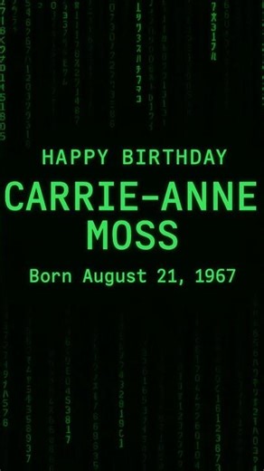 Carrie-Anne Moss - Happy Birthday