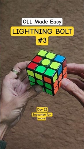 OLL #12 (3rd Lightning Bolt OLL) | Daily OLL Series