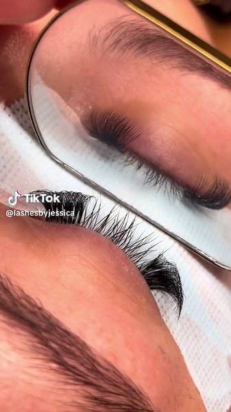 Lash With Me - Dolly Style Russian Volume Lashes 🔥😍✨ Using only the best @Dollce Doll Lashes 👌 #volumelashes #russianvolumelashes #lashes #lashwithme #lashtech #lashartist #tutorial #lashestutorial #lashesoftiktok