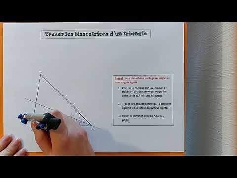 Tuto Maths #4 - Tracer les bissectrices d'un triangle