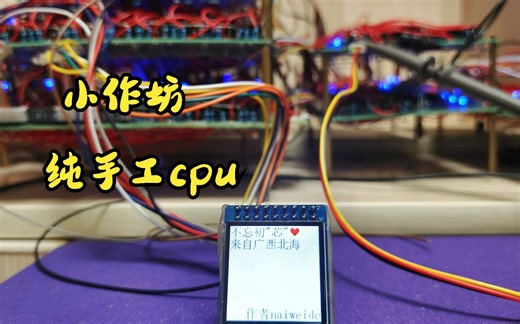 【爆肝】纯手工自研CPU的终极形态