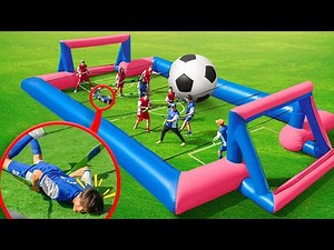 JUGAMOS UN PARTIDO DE FUTBOLITO GIGANTE *EXTREMO*