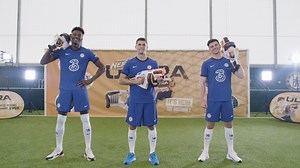 697K views · 13 reactions | The boys swapped their boots for the NERF ULTRA ONE blaster and footballs for darts!  Tune in for round 2 next week! Head to https://amzn.to/3jTPNSG and get hold of yours to take part in the #NERFUltraChallenge at home!  | Chelsea Football Club | Facebook
