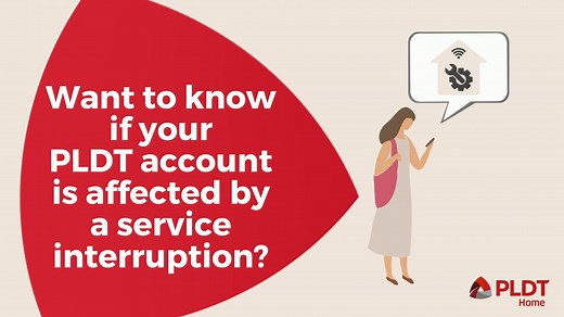 If you're having trouble accessing the internet, you can check if your account is part of a service interruption. Just text PLDTTRACK and send to 8171 for Smart, TNT and Sun for free; or 0970-0000-171 for other networks.​ For more information, visit https://pldthome.info/FBPLDTTrack. | PLDT Cares