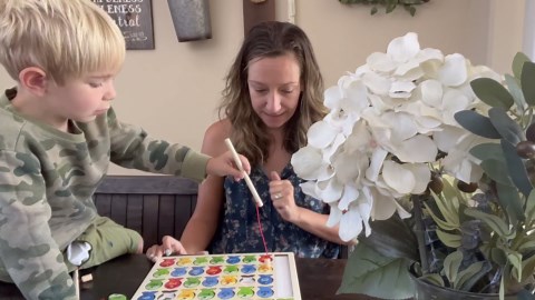 Wooden Magnetic Fishing Game for Toddlers, Montessori Fine Motor Skills Toy with Letters and Numbers, Preschool Learning ABC and Puzzle Educational Toys Gift for 3 4 5+ Year Old Kids(2 Poles)