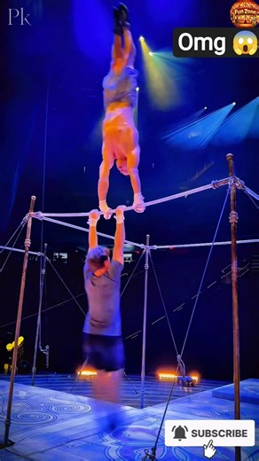 🙆Dangerous Air Balance Trick | Real Talent on Bars🔥#circus #stunt #balance #dangerousstunt #shorts 😱