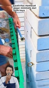 287K views · 958 reactions | Kreativitas membuat pagar minimalis dari balok kayu | Cucu Kai | Facebook