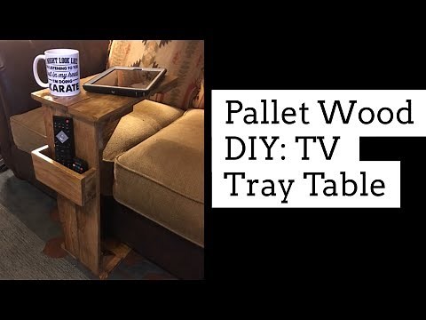 Pallet Wood DIY: TV Tray Table