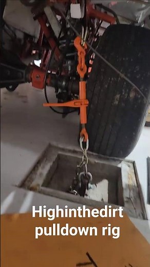 We measure the dirt modified in dynamic attitude with our homemade pulldown rig