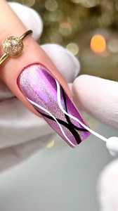 9.6K views · 987 reactions | 4 days before New Year 2026! ⭐️ Nails: Cuccio Veneer cat eye CPGL6851, Cuccio Pro gel paint brush. All from @cucciopoland Reklama cuccio.pl | Puro.Nails- The power of color | Facebook