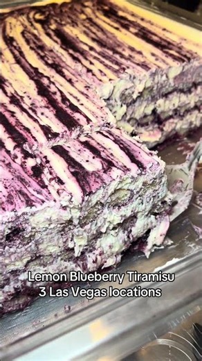 Lemon Blueberry Tiramisu #303inthecut #lasvegasfood #tiramisu #dessert