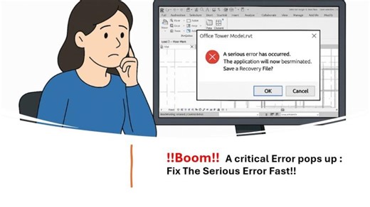 REW02 Fixing Revit’s “A Serious Error Has Occurred” Crash Causes Solutions Explained | Esita Chatterjee