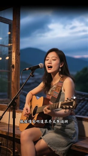 《纸短情长》 雨季的檐角滴落思念，褪色的信笺褶皱成河。那些被遗忘的涟漪，在每个深夜泛起微光 ——我的故事，始终以你为锚点。