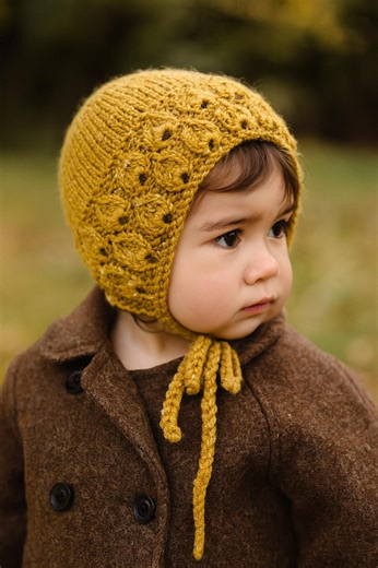 Textured Baby Bonnet Knitting Pattern – Worsted Weight, 4 Sizes (PDF Pattern) - Etsy