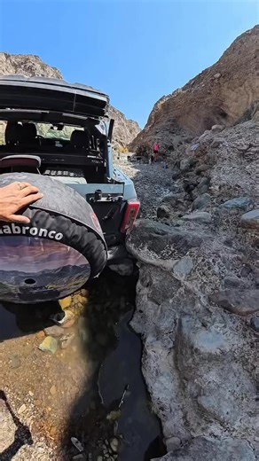 Via @britinabronco @ramyautomotive can I buy a winch please? 😂😂😂 So how did we get here? How did we get out? And what did we learn this time? We’ve been to this exact spot dozens of times - never had an issue. But this time was different. We think a few cars have now been up this trail and right at the end it’s created a bit of a watery hole on one side, a “slippery, tilting, puddle of fear” if you will, on the right hand side as you drive in. As the car tilted to the right, and Mrs Bronco, m