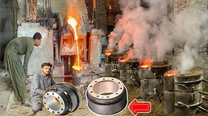 Incredible Manufacturing Process of Truck Break Drums | Mechanical Skills