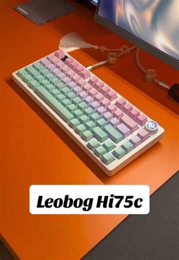 Probably the best sounding keyboard I own 🔥 it’s a pretty heavy keyboard and feels super premium. #leoboghi75c #creamykeyboard #leobogkeyboard #keyboardasmr #gamingsetup