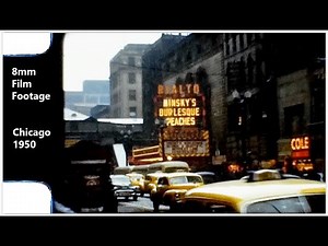 Chicago 1950 - 8mm Film Footage