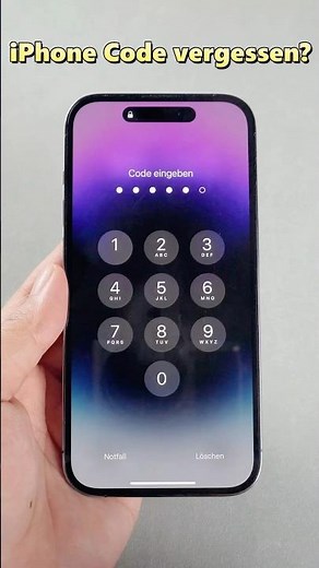 iPhone Code vergessen? So entsperren das iPhone ohne Code! 🔓🔑 #shorts