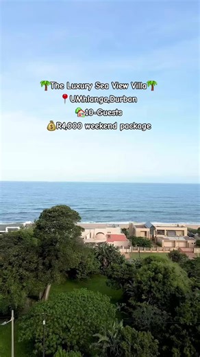 🌴The Luxury Sea View Villa🌴 📍UMhlanga,Durban 💰R4,000 weekend package 🏡10- Guests 🛌5- Bedrooms 🛀3- Bathrooms ☎️BOOK NOW - Contact or call Admin on Bio for booking enquiries. Whatsapp and 24hrs call services available. #umhlanga #accomodation #fyp #viral #foryoupage