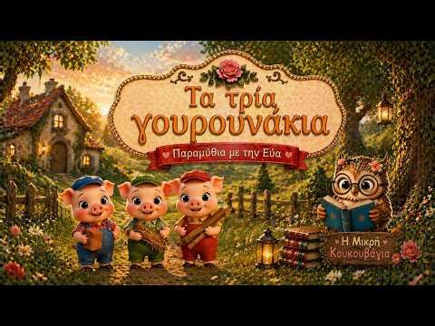 Τα τρία γουρουνάκια 🐷🐷🐷 Παραμύθι για μικρούς & μεγάλους
