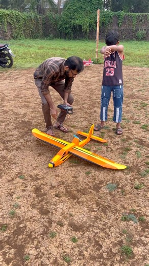 Diy Remote control Aeroplane Test Flying #viral #airplane