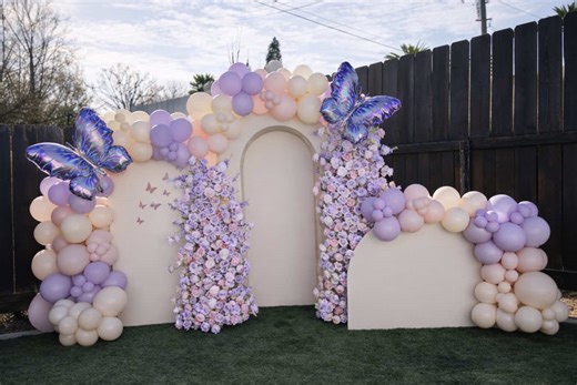 Butterfly Balloon Dream for First Birthday