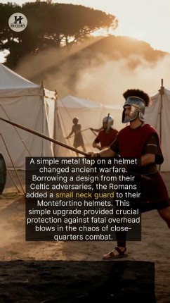 A simple neck guard on a helmet shows the genius of Roman military adaptation. | The History Page