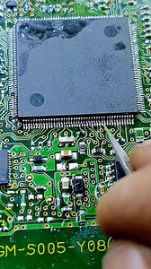 Repair bent IC SMD legs #repairing #SMD #IC | Giyan Circuit