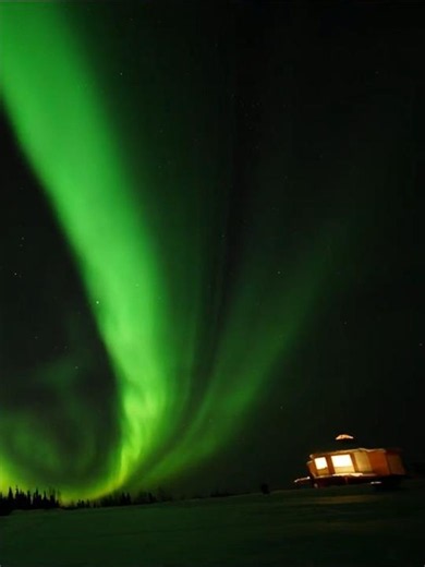 A Green River Under the Starry Night：Fairbanks Alaska Aurora｜2019/03/01｜Sony A7R2 #Shorts