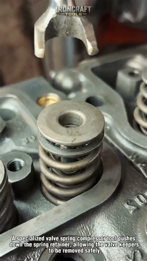 Valve Spring Removal Tool Explained! #EngineRepair #Mechanic #Shorts