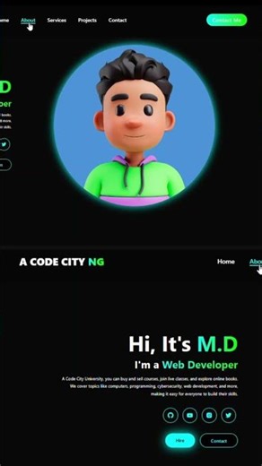 Create A Website Design using HTML & CSS #shorts #html #css #foodwebsite