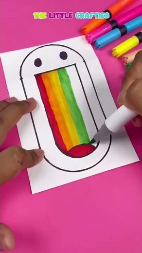 😃+🌈 Smiley Rainbow Emoji Creative Art #shorts #rainbow #smiley #emoji #creativeart