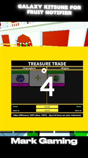 INSANE TRADE JUST FOR FRUIT NOTIFIER #bloxfruits #noscam #roblox #trade #shorts