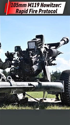105mm M119 Howitzer: Rapid Fire Protocol #shorts