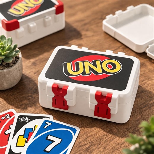 Custom 3D Printing Uno Card Holder, Personalized UNO Card Snaplock Storage Box, Durable Organizer Card for Family Game Night - Etsy
