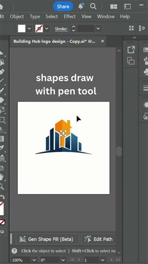 Logo using pen tool