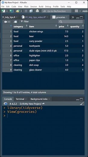R Studio: Tidy Tip select() columns
