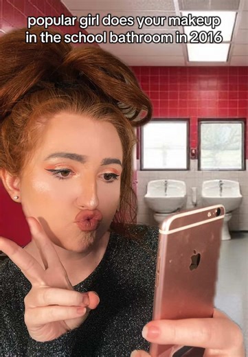 Alix ASMR (@alixasmr_) - 2016 School Bathroom Makeup Tutorial by Popular Girl