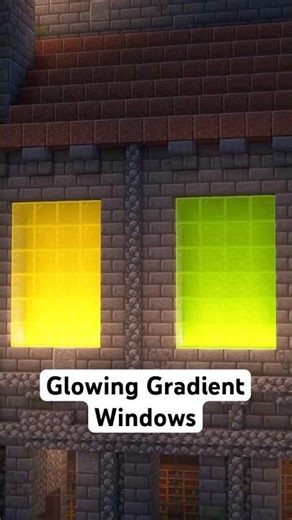 How to Make Glowing Gradient Windows in Minecraft!